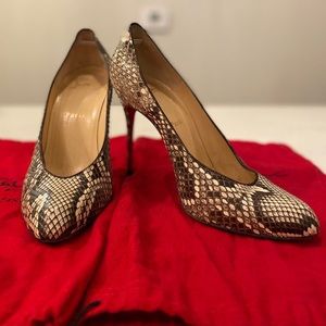 Christian Louboutin Python Pumps
